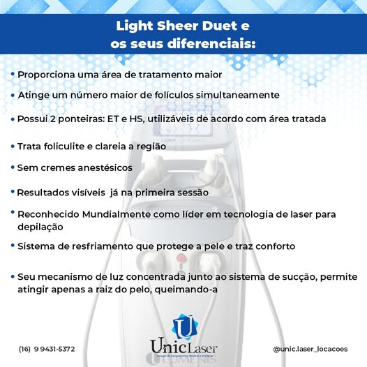 LightSheer Duet e seus diferenciais